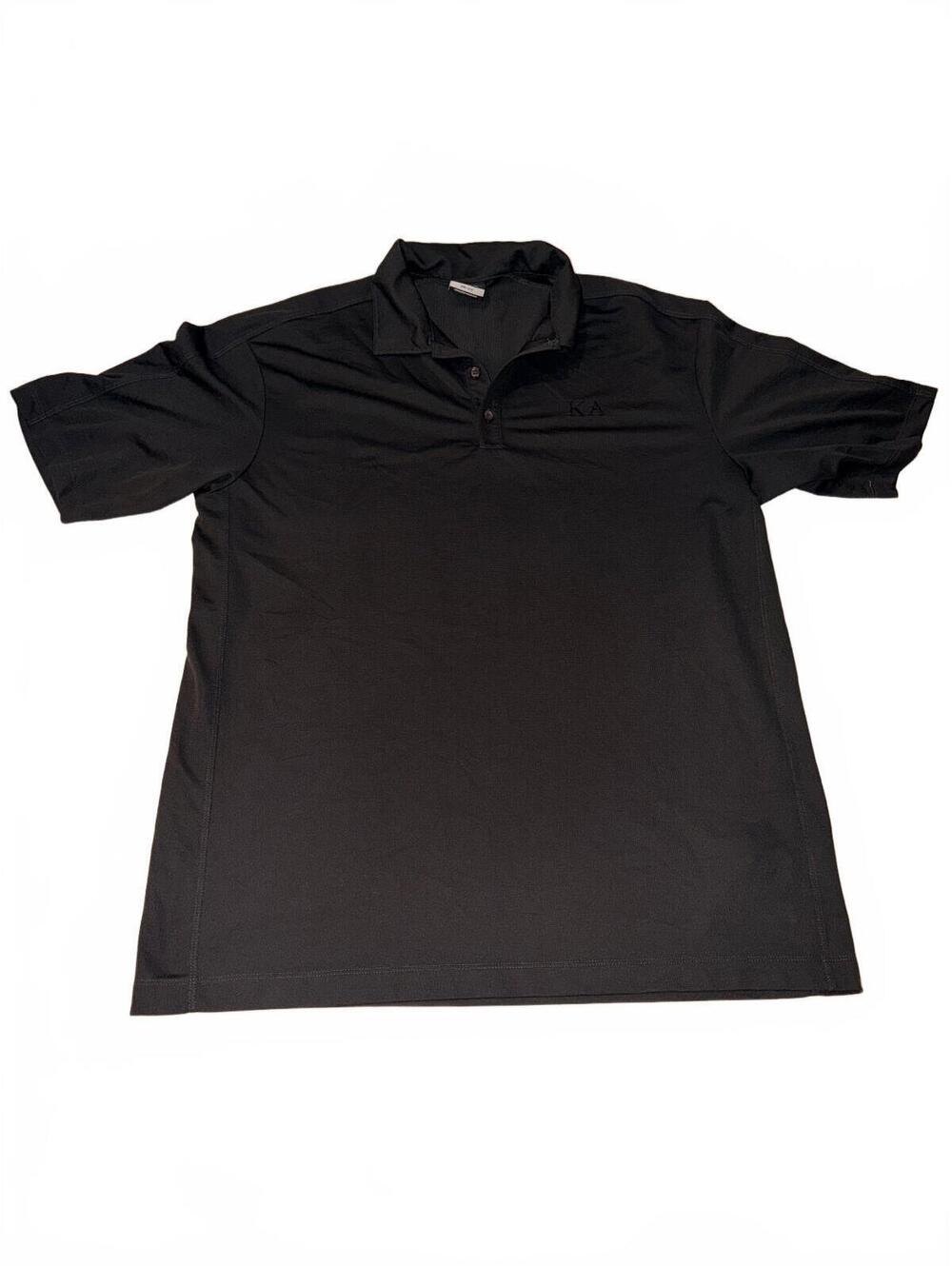 Nike Golf Dri-FIT Black Polo Shirt XL with KA Monogram